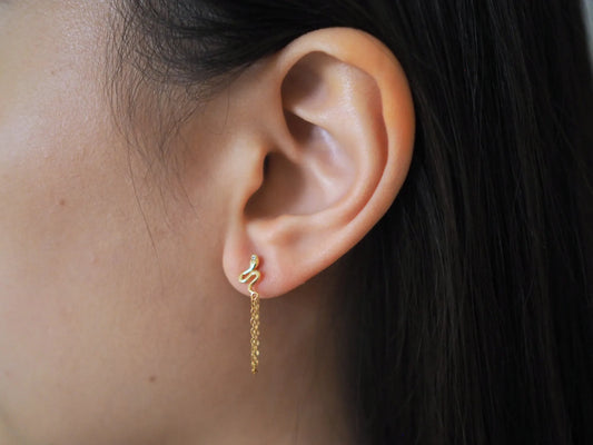 Ouroboros Fringe Earrings